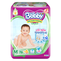 Bỉm tã quần Bobby size M 76 miếng (6-10kg) (giao bao bì ngẫu nhiên)