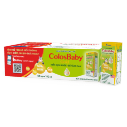 Thùng Sữa bột pha sẵn Colosbaby 180ml (lốc 4 hộp) - 12 lốc