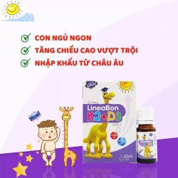 Vitamin D3 giúp tăng chiều cao cho bé Lineabon K2+D3